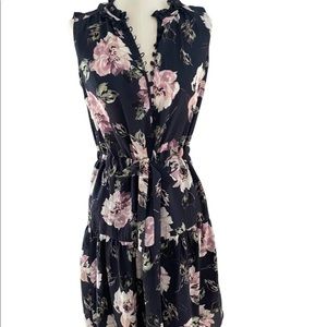NWT $375 Rebecca Taylor Floral Button Front Silk Dress Size 0